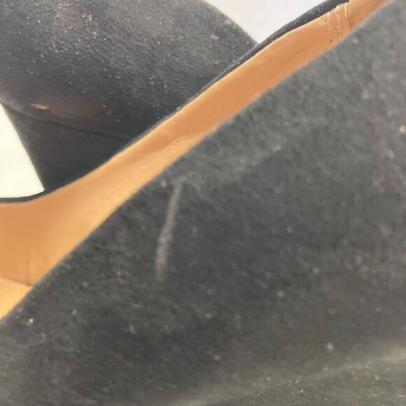 MERONA Women’s Wedge Heels Size 7.5 Black Faux Suede - Picture 12 of 12